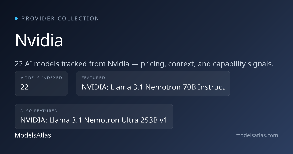 Nvidia model collection - ModelsAtlas